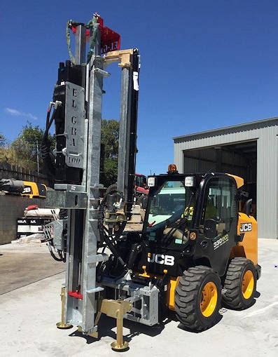 skid steer post drivers for sale elgra engineering pty ltd|elgra engineering tractor mounted.